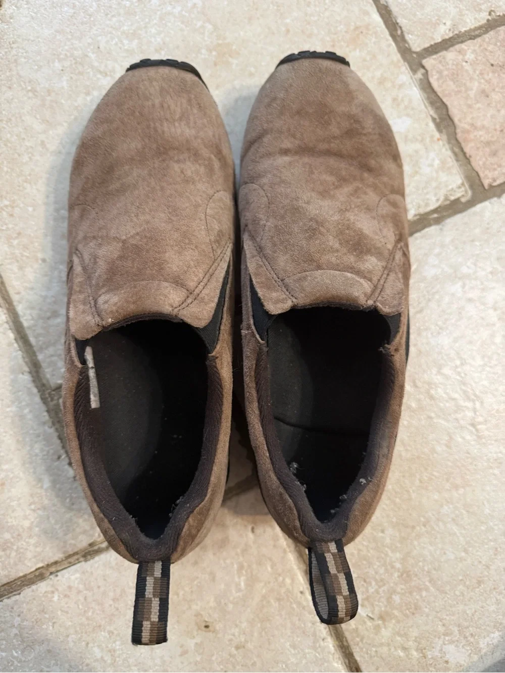Merrell Men's Brown Suede Slip-On Loafers